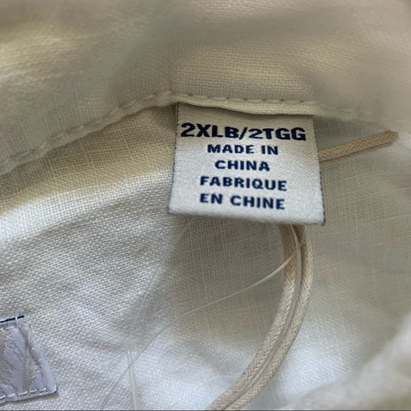 Tommy Bahama New With Tags Men's Star Spangled Bahama Flag Print Linen Shirt - Picture 8 of 12